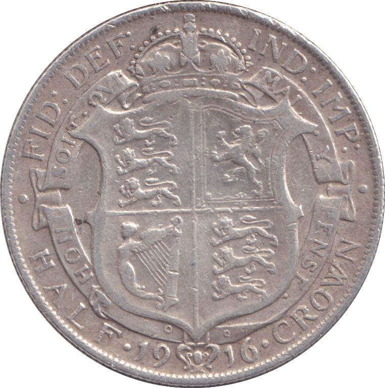 1916 HALFCROWN 2 ( GF ) - HALFCROWN - Cambridgeshire Coins
