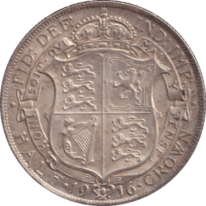 1916 HALFCROWN ( AUNC ) - HALFCROWN - Cambridgeshire Coins