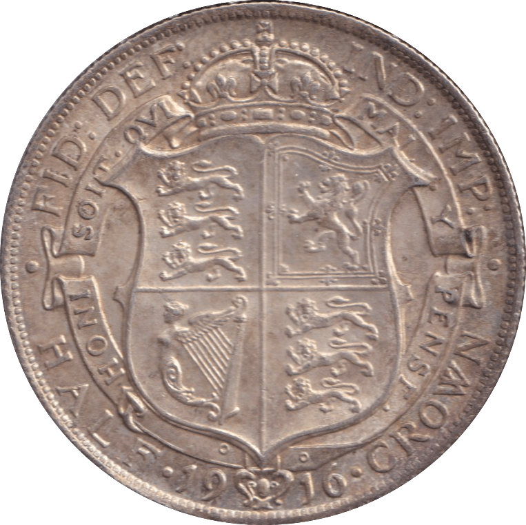 1916 HALFCROWN ( AUNC ) - HALFCROWN - Cambridgeshire Coins