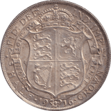 1916 HALFCROWN ( AUNC ) - HALFCROWN - Cambridgeshire Coins