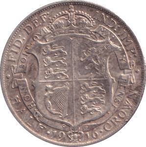 1916 HALFCROWN ( EF ) - HALFCROWN - Cambridgeshire Coins