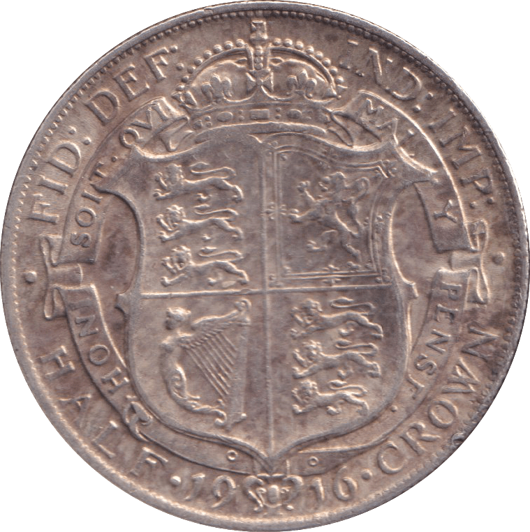 1916 HALFCROWN ( EF ) - HALFCROWN - Cambridgeshire Coins