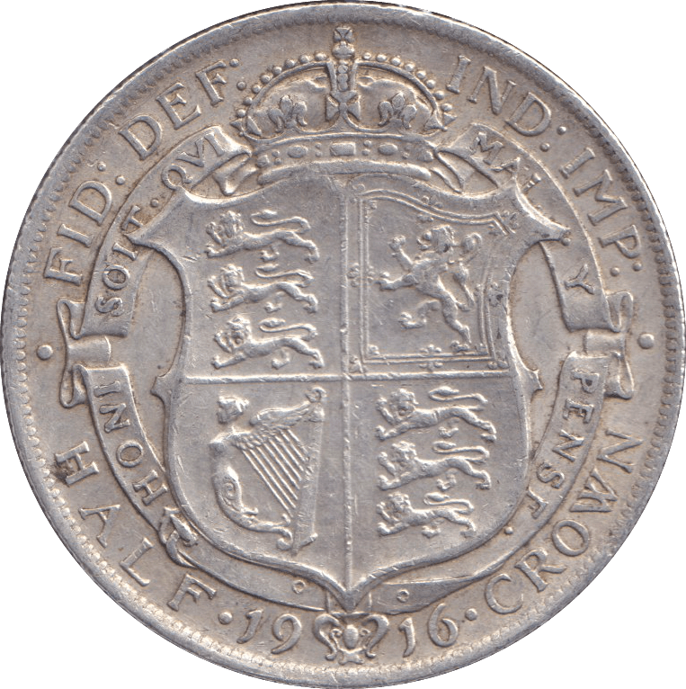1916 HALFCROWN ( EF ) - HALFCROWN - Cambridgeshire Coins