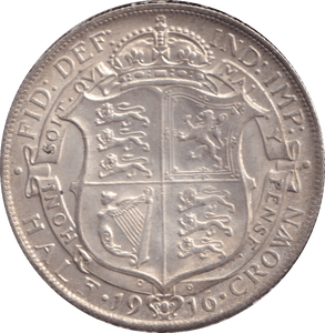 1916 HALFCROWN ( EF ) - HALFCROWN - Cambridgeshire Coins
