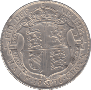 1916 HALFCROWN ( EF ) - HALFCROWN - Cambridgeshire Coins
