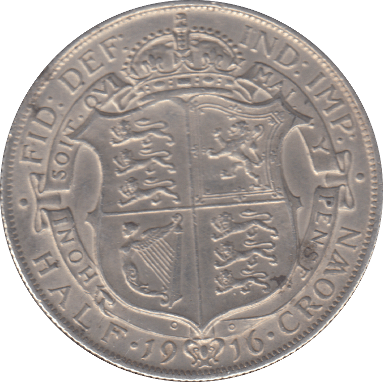 1916 HALFCROWN ( EF ) - HALFCROWN - Cambridgeshire Coins