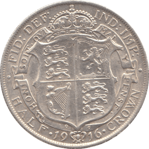 1916 HALFCROWN ( EF ) - HALFCROWN - Cambridgeshire Coins