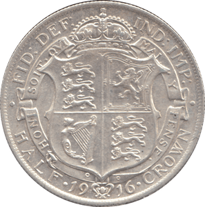 1916 HALFCROWN ( EF ) - HALFCROWN - Cambridgeshire Coins