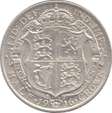 1916 HALFCROWN ( EF ) - HALFCROWN - Cambridgeshire Coins
