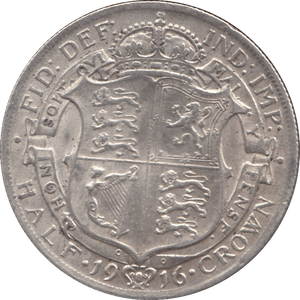 1916 HALFCROWN ( EF ) - HALFCROWN - Cambridgeshire Coins