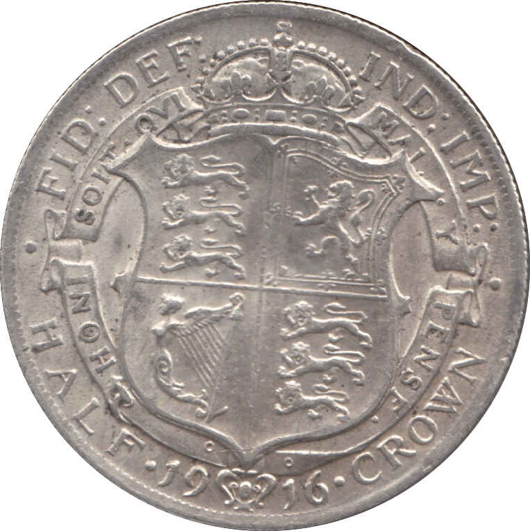 1916 HALFCROWN ( EF ) - HALFCROWN - Cambridgeshire Coins