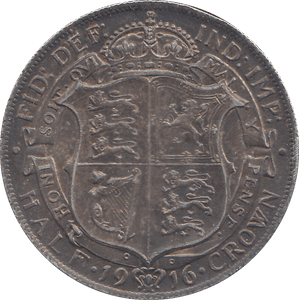 1916 HALFCROWN ( EF ) - HALFCROWN - Cambridgeshire Coins