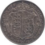 1916 HALFCROWN ( EF ) - HALFCROWN - Cambridgeshire Coins