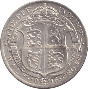 1916 HALFCROWN ( EF ) - WORLD COINS - Cambridgeshire Coins