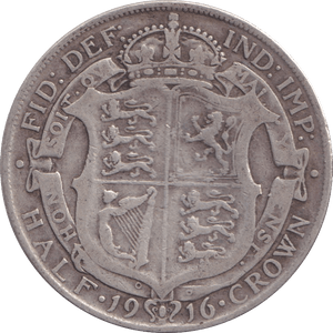 1916 HALFCROWN ( F ) - HALFCROWN - Cambridgeshire Coins