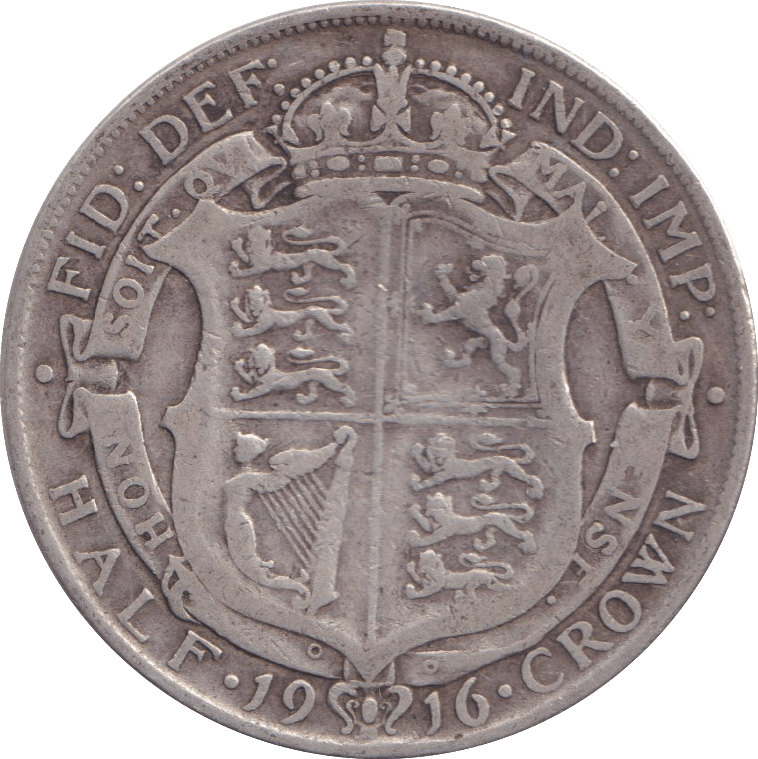 1916 HALFCROWN ( F ) - HALFCROWN - Cambridgeshire Coins