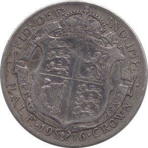 1916 HALFCROWN ( FINE ) - HALFCROWN - Cambridgeshire Coins