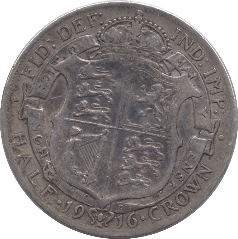 1916 HALFCROWN ( FINE ) - HALFCROWN - Cambridgeshire Coins