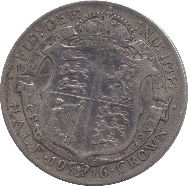 1916 HALFCROWN ( FINE ) - HALFCROWN - Cambridgeshire Coins