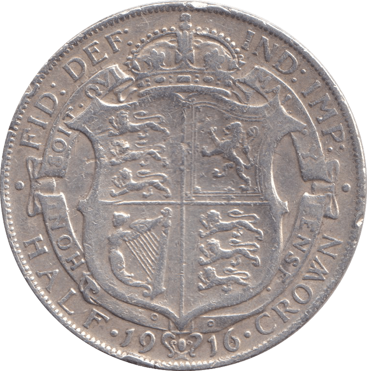 1916 HALFCROWN ( FINE ) - HALFCROWN - Cambridgeshire Coins