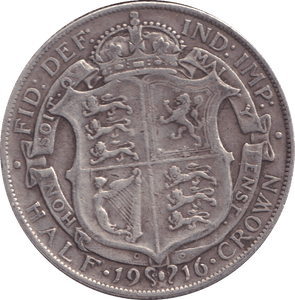 1916 HALFCROWN ( FINE ) - HALFCROWN - Cambridgeshire Coins