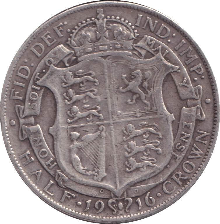 1916 HALFCROWN ( FINE ) - HALFCROWN - Cambridgeshire Coins