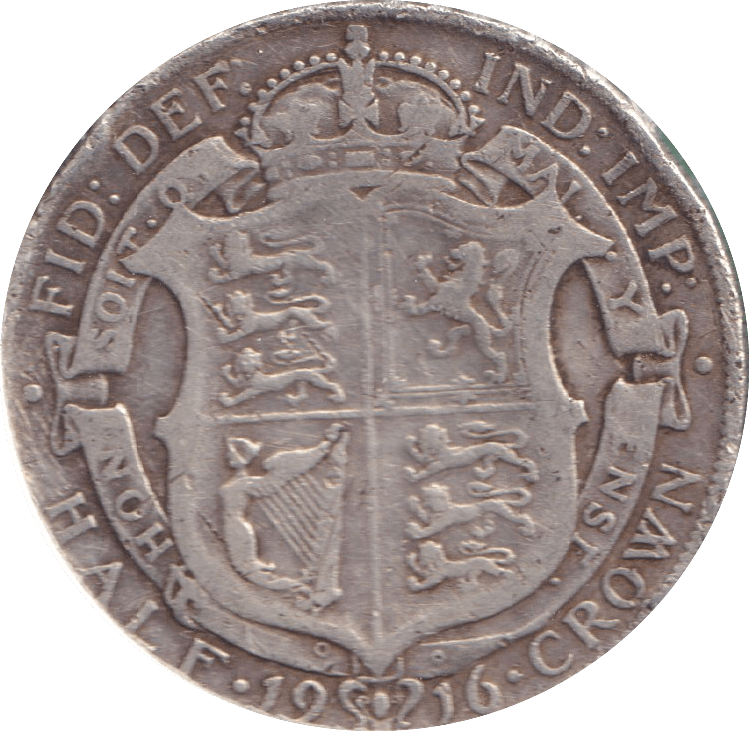 1916 HALFCROWN ( FINE ) - HALFCROWN - Cambridgeshire Coins