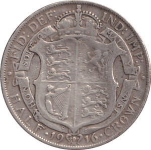 1916 HALFCROWN ( FINE ) - WORLD COINS - Cambridgeshire Coins