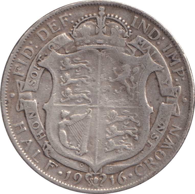 1916 HALFCROWN ( FINE ) - WORLD COINS - Cambridgeshire Coins