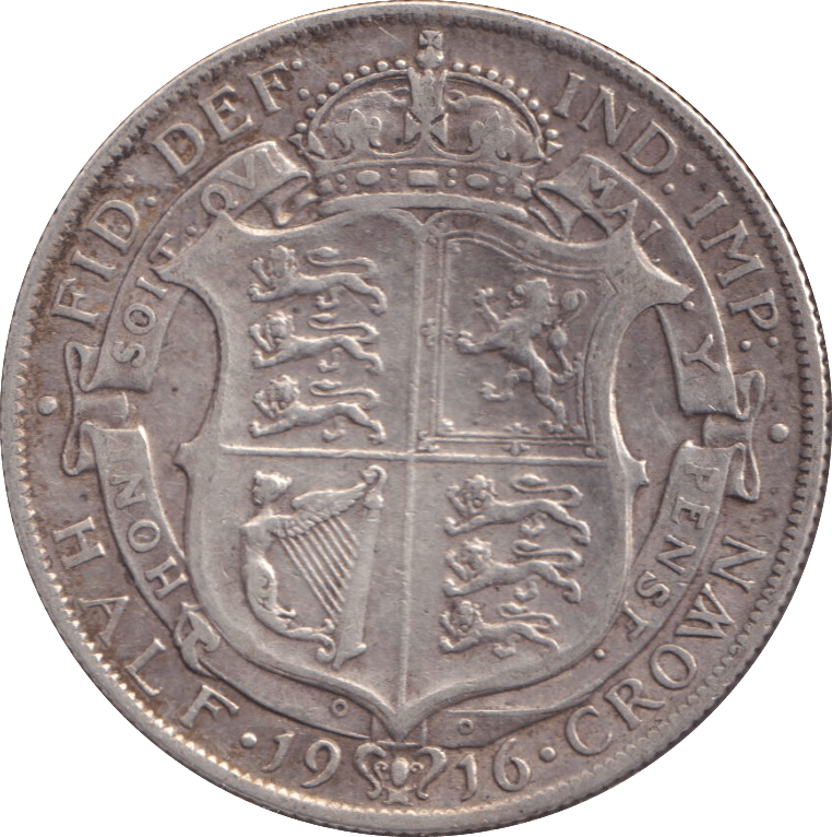 1916 HALFCROWN ( GF ) - HALFCROWN - Cambridgeshire Coins