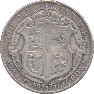 1916 HALFCROWN ( GF ) - HALFCROWN - Cambridgeshire Coins