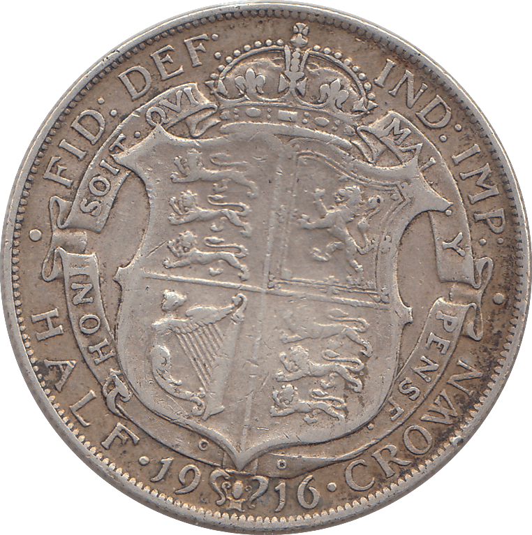 1916 HALFCROWN ( GF ) - HALFCROWN - Cambridgeshire Coins