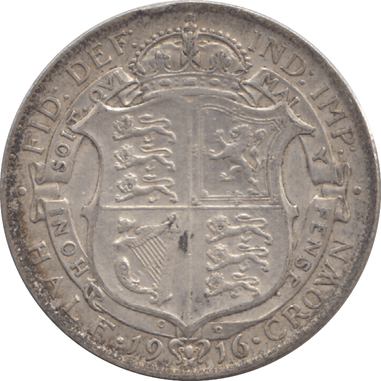 1916 HALFCROWN ( GF ) - HALFCROWN - Cambridgeshire Coins