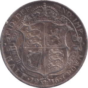 1916 HALFCROWN ( GF ) - HALFCROWN - Cambridgeshire Coins
