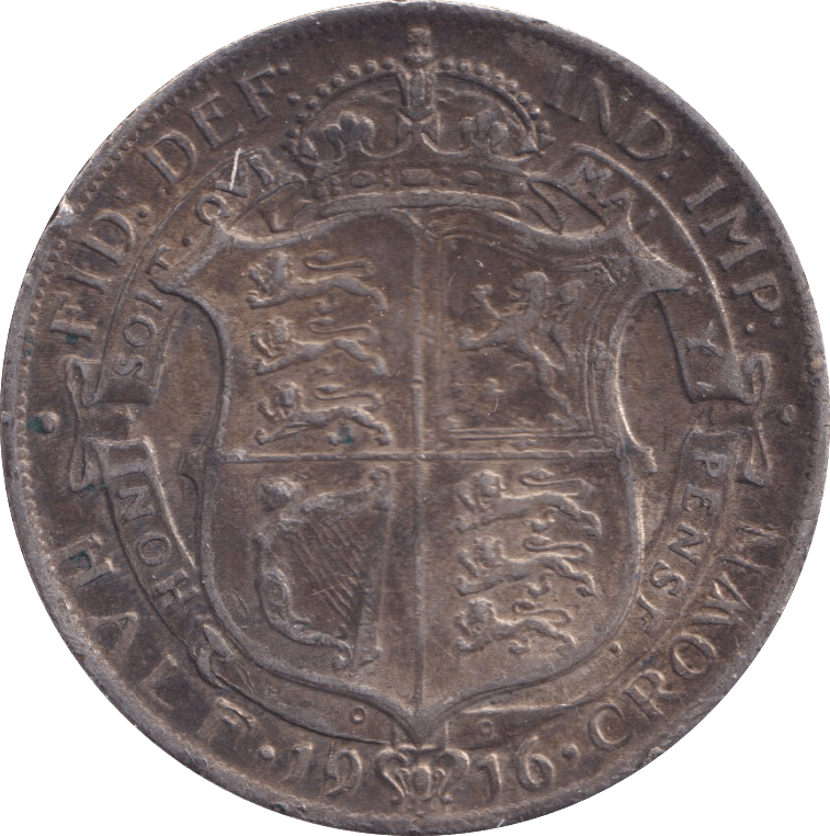 1916 HALFCROWN ( GF ) - HALFCROWN - Cambridgeshire Coins