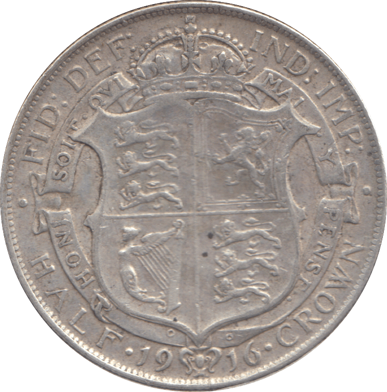 1916 HALFCROWN ( GF ) - HALFCROWN - Cambridgeshire Coins