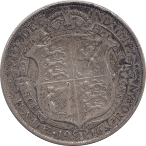 1916 HALFCROWN ( GVF ) - FLORIN - Cambridgeshire Coins