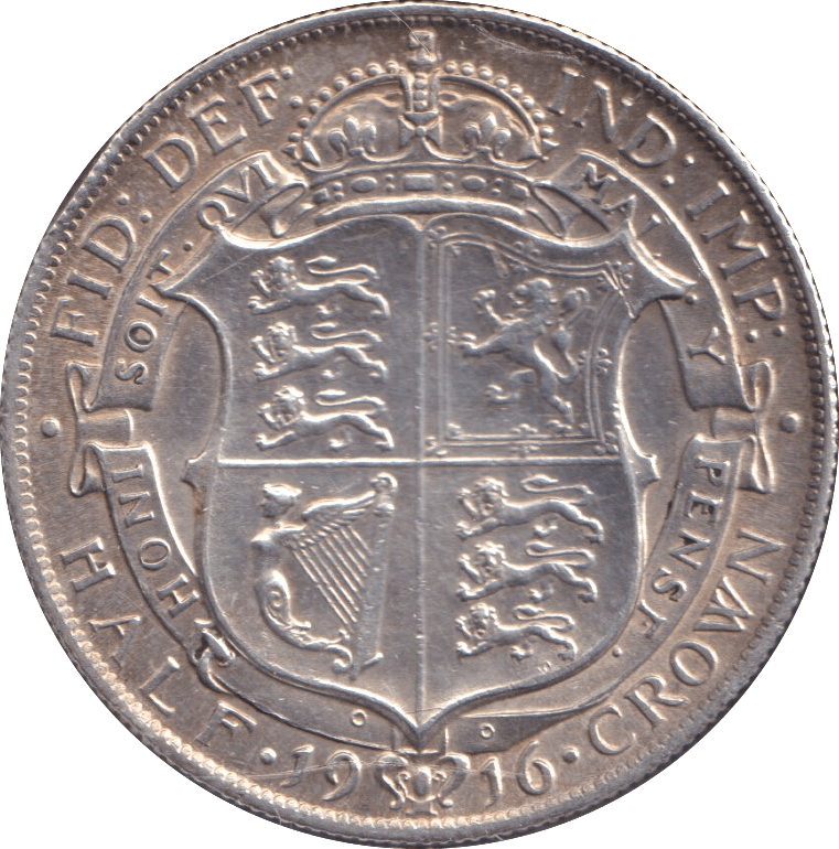 1916 HALFCROWN ( GVF ) - HALFCROWN - Cambridgeshire Coins