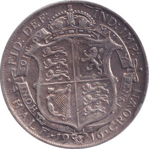 1916 HALFCROWN ( GVF ) - HALFCROWN - Cambridgeshire Coins