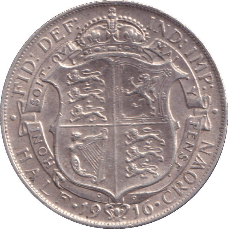 1916 HALFCROWN ( GVF ) - HALFCROWN - Cambridgeshire Coins