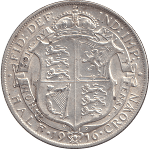 1916 HALFCROWN ( GVF ) - HALFCROWN - Cambridgeshire Coins