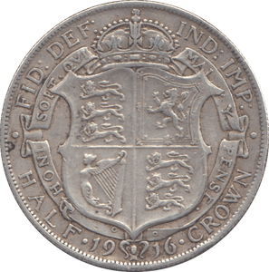 1916 HALFCROWN ( GVF ) - HALFCROWN - Cambridgeshire Coins