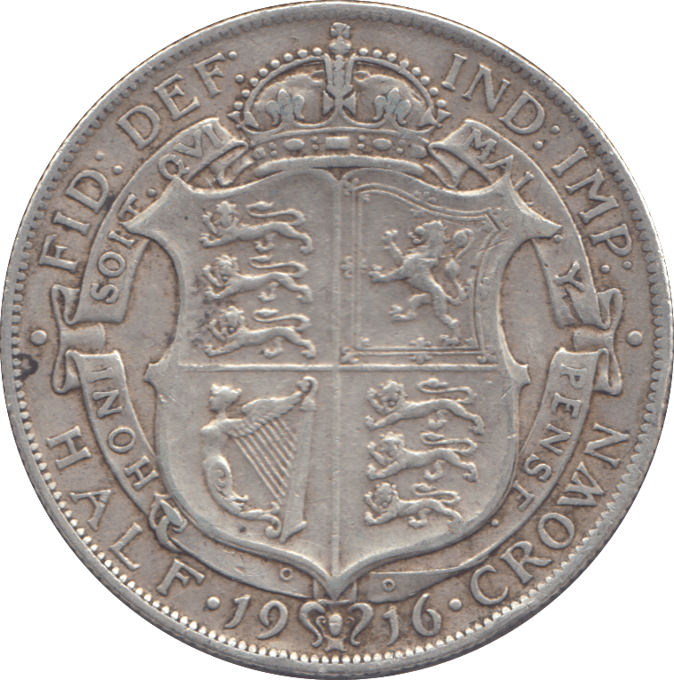 1916 HALFCROWN ( GVF ) - HALFCROWN - Cambridgeshire Coins