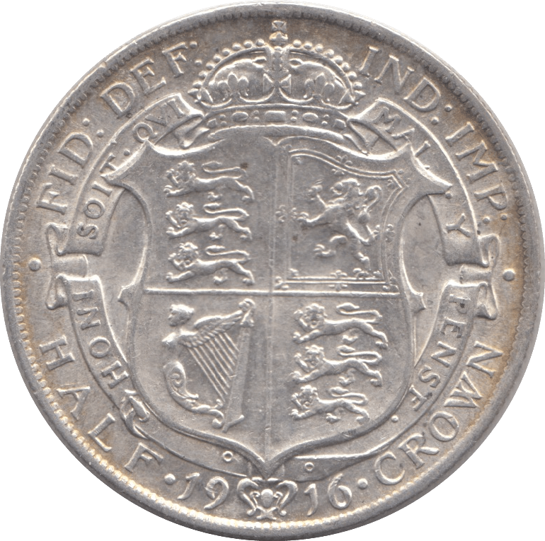 1916 HALFCROWN ( GVF ) - HALFCROWN - Cambridgeshire Coins