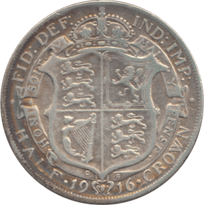 1916 HALFCROWN ( GVF ) - HALFCROWN - Cambridgeshire Coins