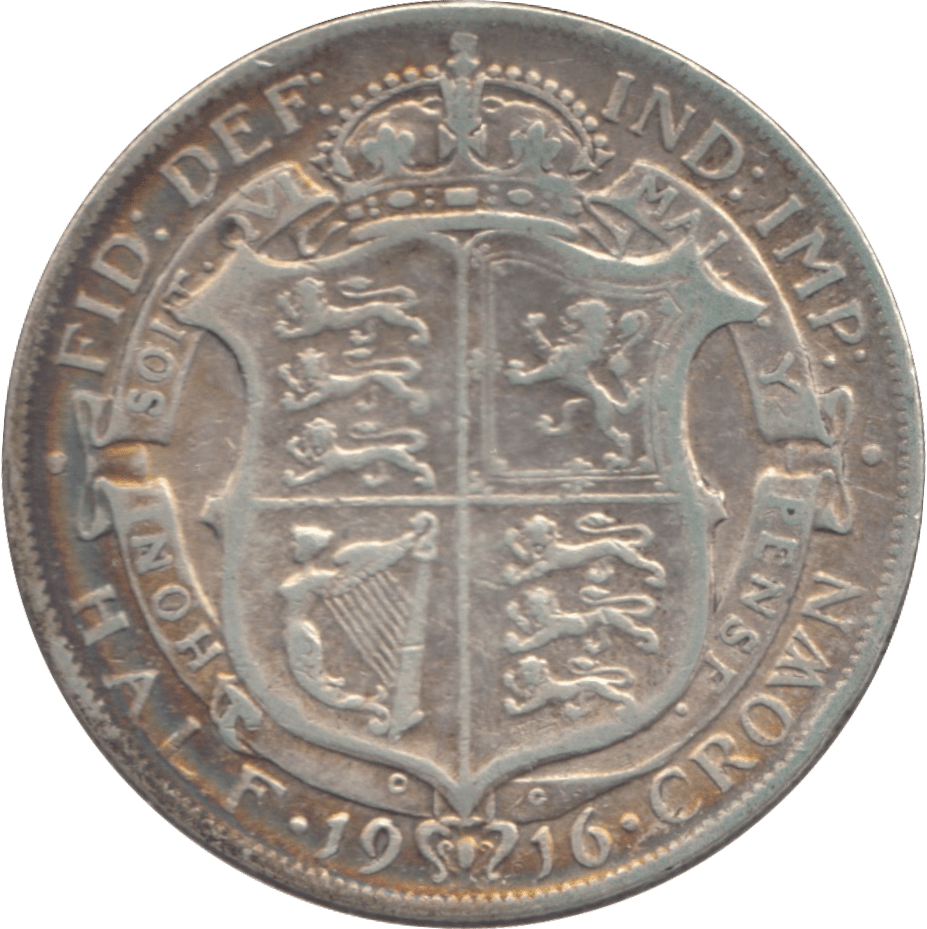 1916 HALFCROWN ( GVF ) - HALFCROWN - Cambridgeshire Coins