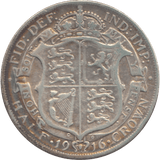 1916 HALFCROWN ( GVF ) - HALFCROWN - Cambridgeshire Coins