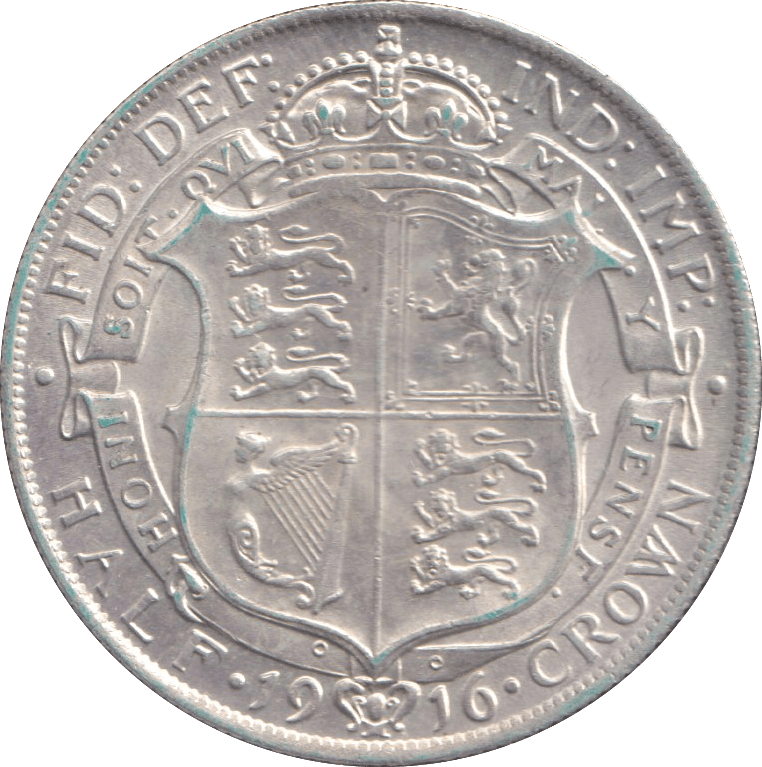 1916 HALFCROWN ( GVF ) - HALFCROWN - Cambridgeshire Coins