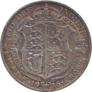 1916 HALFCROWN ( GVF ) - HALFCROWN - Cambridgeshire Coins