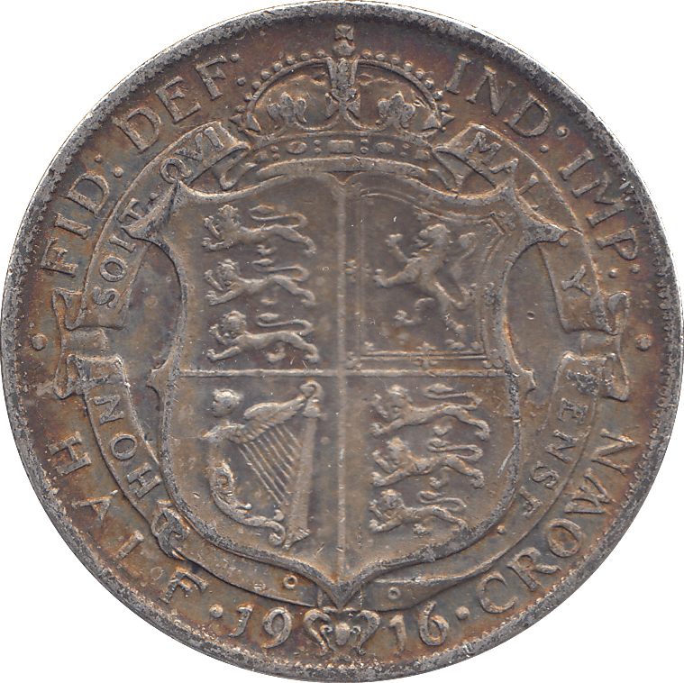 1916 HALFCROWN ( GVF ) - HALFCROWN - Cambridgeshire Coins